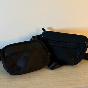 Black Crossbody/Fanny Pack Bag Set